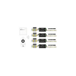 milight-rf-dimmer-fenyeroszabalyzo-4-zona.jpg MiLight DC12V RF CCT dimmer vezérlőegység, 144 W FUT035S