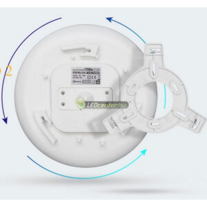 nymphea-eco-2-kerek-18w-ip44w-ik10-led-lampatest-2.jpg Ütésálló LED lámpa IP44 28W NYMPHEA ECO IK10 oldalnézet