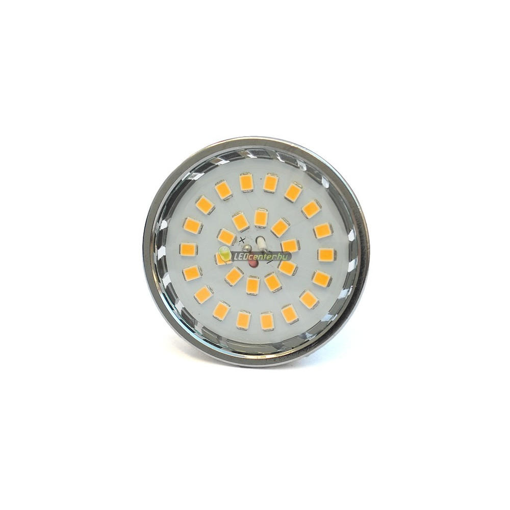 FLAMMA+ E27 LED szpot melegfehér fény működés közben