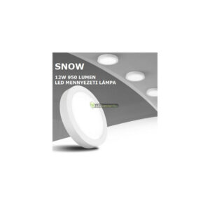 SNOW LED 6W=48W kerek fehér mennyezeti lámpa, melegfehér 2232 3évGar