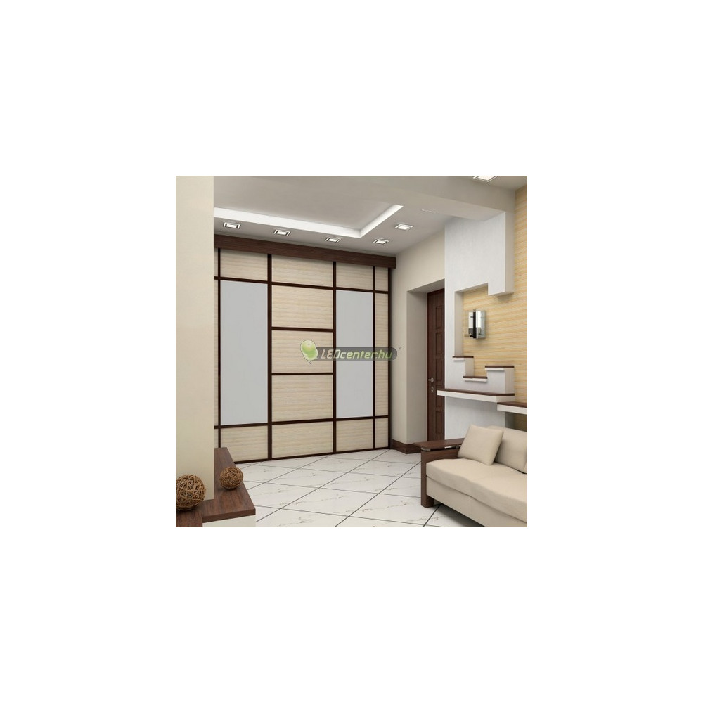 SpectrumLED FIALE DESIGN 12W négyzet LED mennyezeti lámpa természetes fehér 2évGar