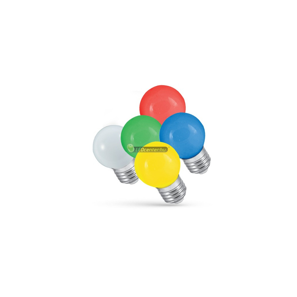ren_5b912e44d539fw_e27_led_kisgomb_partifeny_vegyes.jpg SpectrumLED 1W E27/230V LED kisgömb izzó, hidegfehér 2évGar WOJ14450_1W