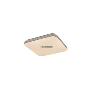 Rábalux OSCAR 71180 LED 18W fehér/króm négyzet mennyezeti lámpa, csillagos effekt, term.fehér 5évG