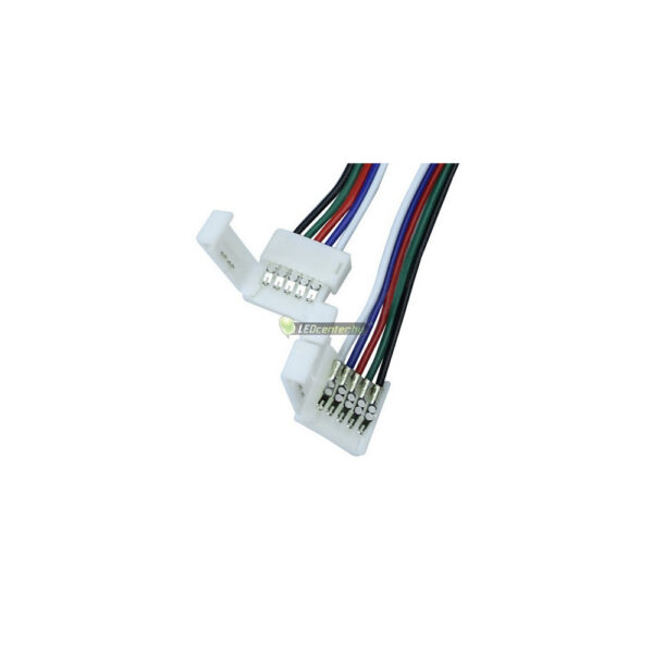 rgbw-sarokelem-5-eres-1.jpg RGBW forrasztásmentes sarokelem LED szalaghoz