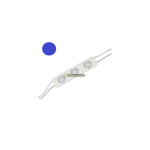 LED modul, 3 EPISTAR SMD2835 LED, DC12V, 1,5W, IP65, kék